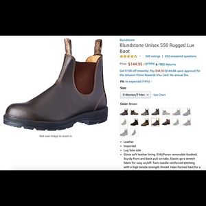 Blundstone 550 Rugged Lux Unisex Boot (worn twice)